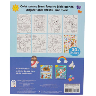Bible Coloring Book with Stickers | Kids Faith Coloring Book