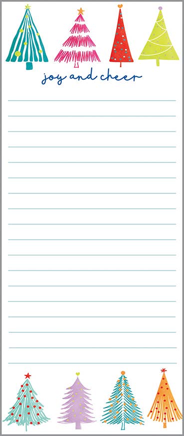 Holiday List Pad  - Festive Trees
