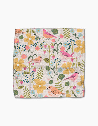Geometry Summer Songbirds Dishcloth Set of 3 – Bird & Floral Dishcloths