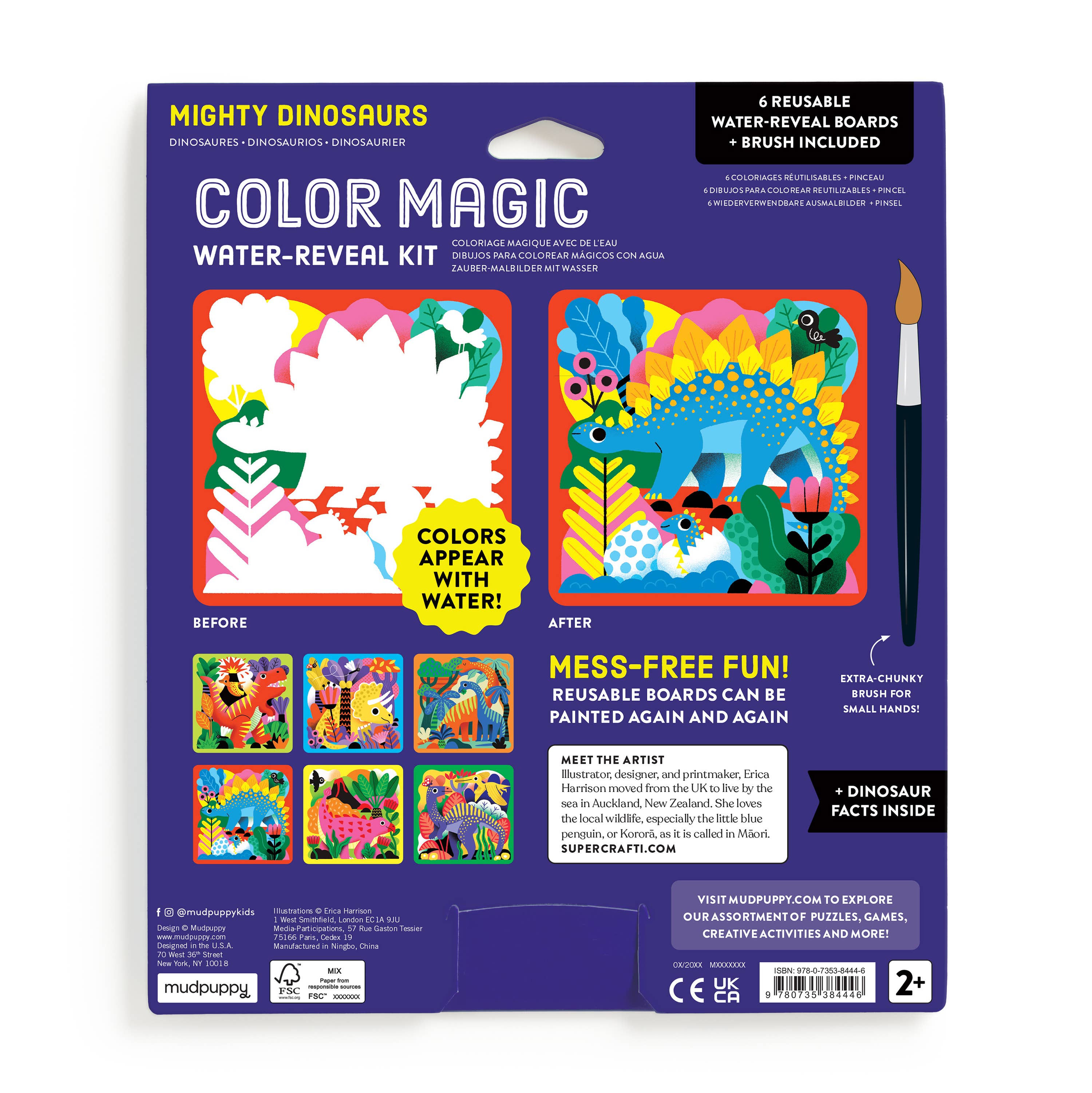 Mighty Dinosaurs Color Magic Water-Reveal Kit