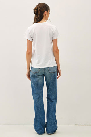 Cotton Jersey Crewneck T-Shirt - Off White