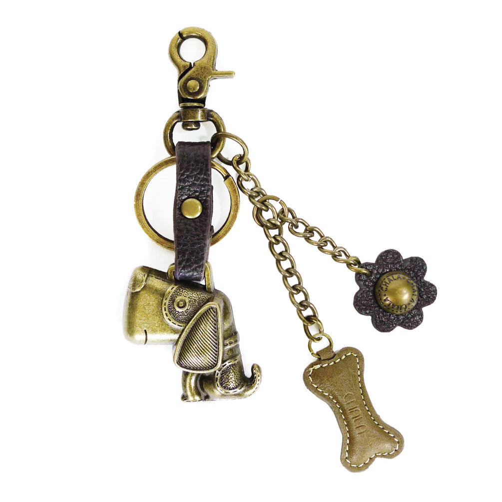 Chala Dog Metal Charming Keychain