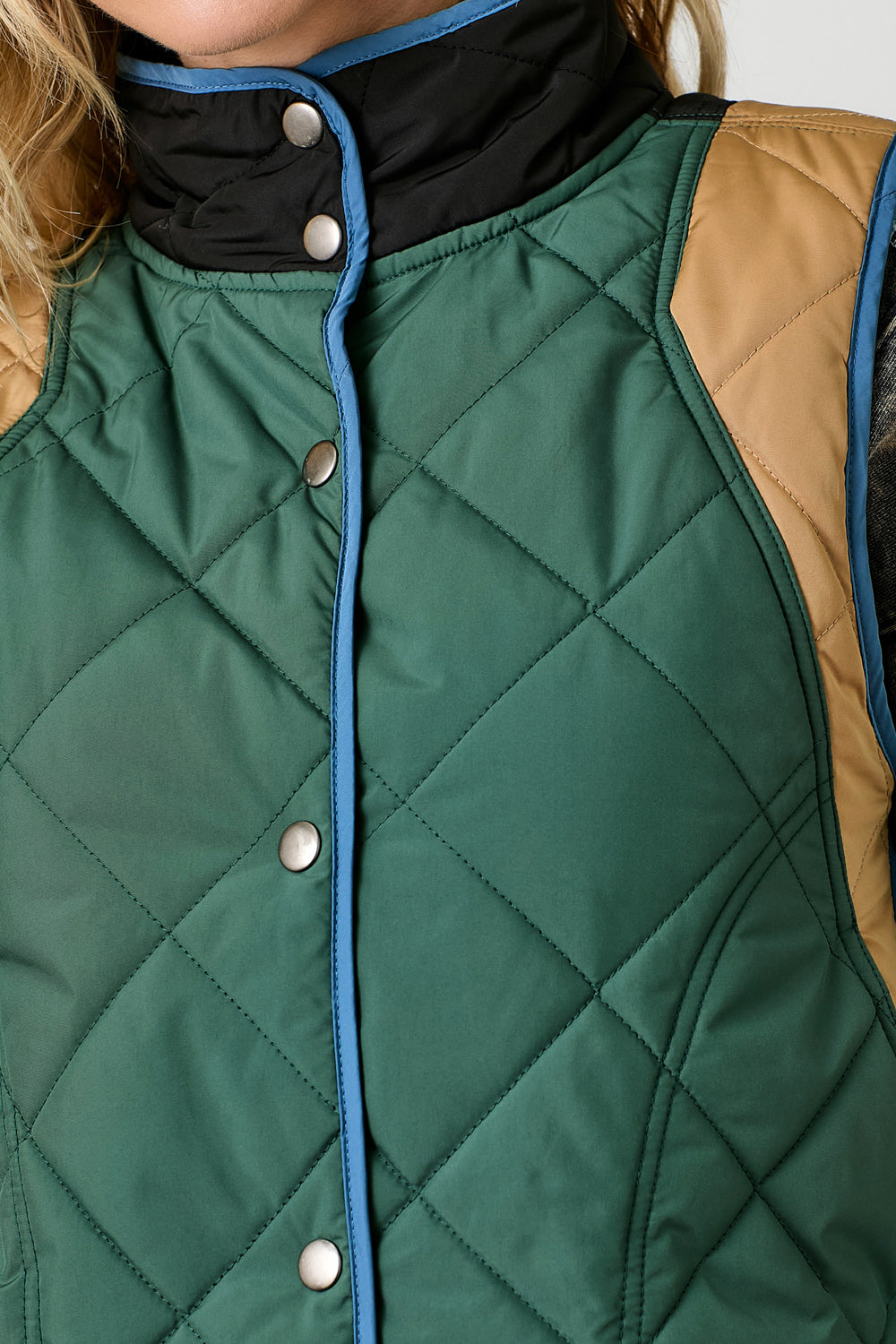 Color Block Padded Vest FINAL SALE