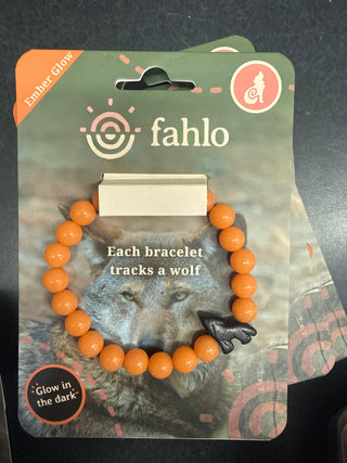 Fahlo Ember Glow Wolf Tracking Bracelet - Glow-in-the-Dark