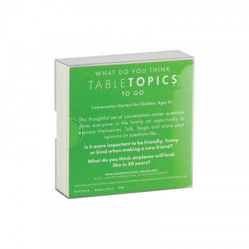 TABLETOPICS What Do You Think Conversation Starter Cards