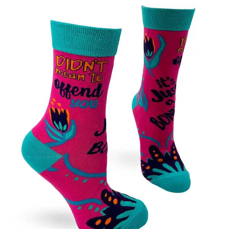 Didn't Mean To Offend You Ladies Crew Socks