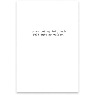 My Coffee Greeting Card - Age