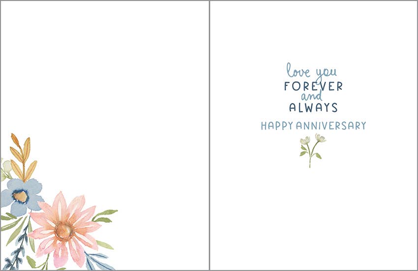 Anniversary Greeting Card - Flowers For My Love