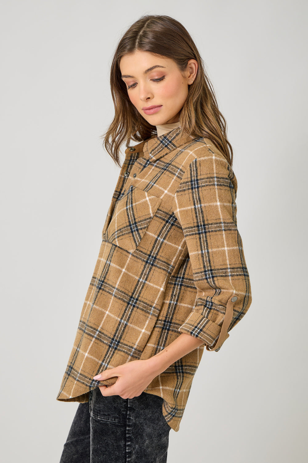 Plaid Shirt Jacket