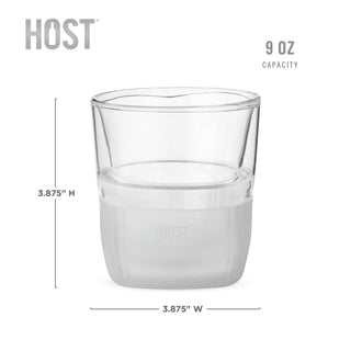 Glass FREEZE™ Cooling Whiskey Glasses - Frost