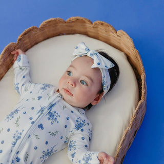 Catherine Floral Knit Headband Bow