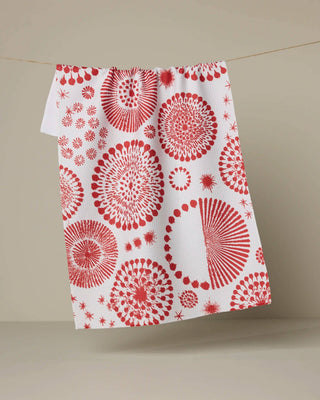 Geometry Freedom Sparks Tea Towel – Firework Burst Kitchen Towel