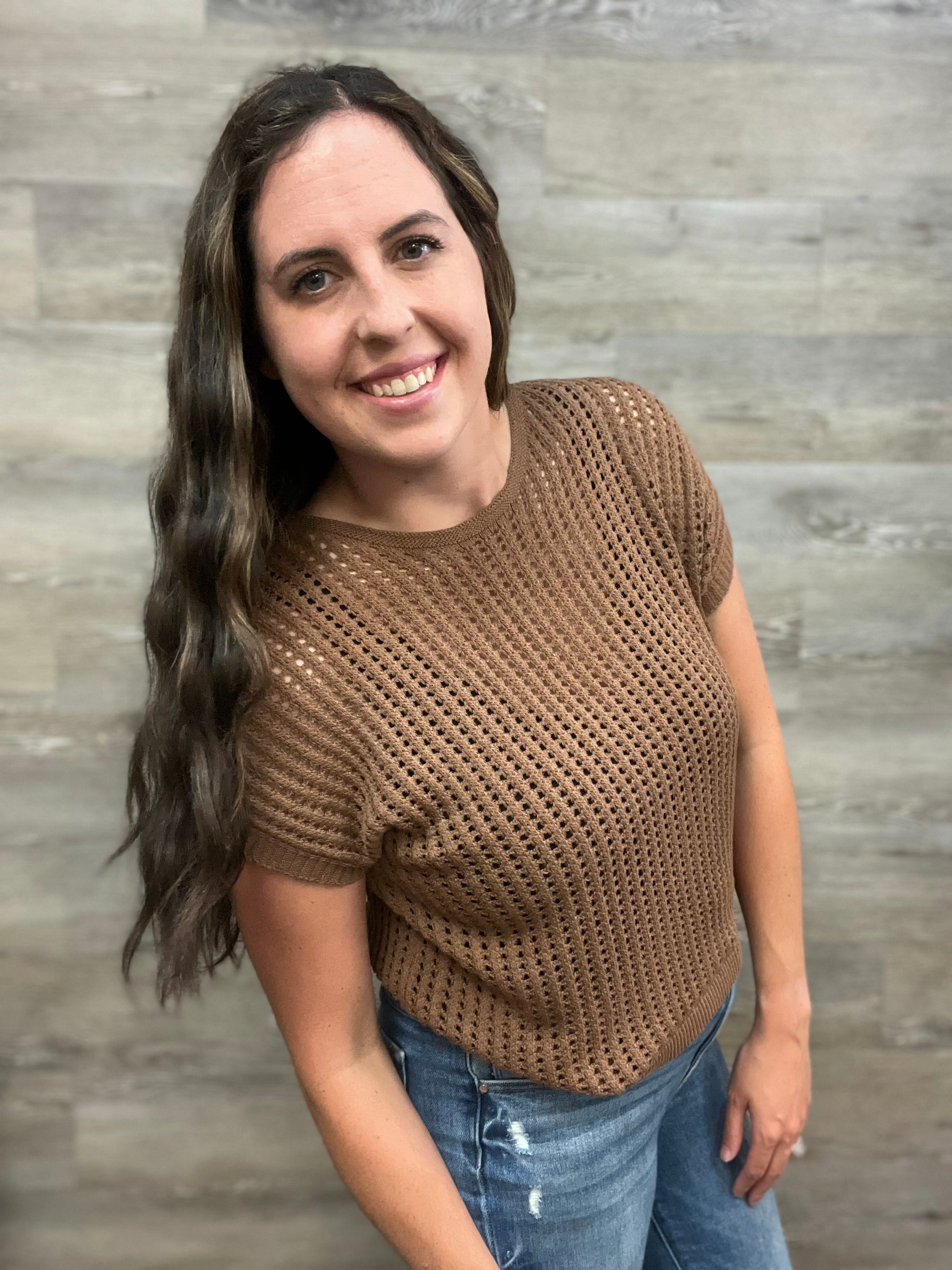 Viscose Crochet Knit Sheer Hollow Sweater FINAL SALE