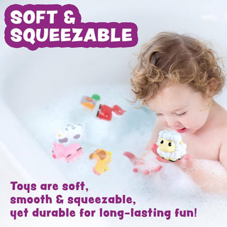 Tub Works Barnyard Mold-Free Bath Toys, 6-Pack