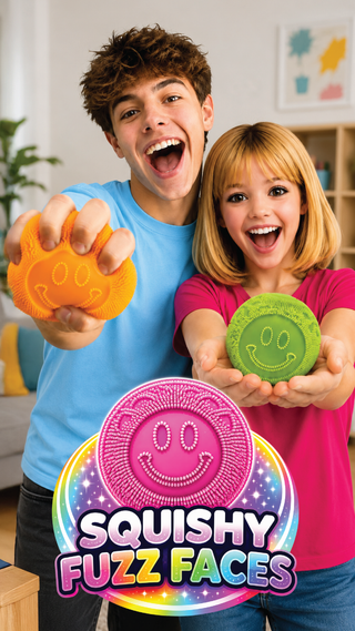 Fun Doh Fuzzy Face Squishy Toy