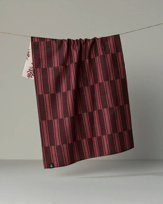 Geometry Festive Cranberry Luxe Kitchen Towel