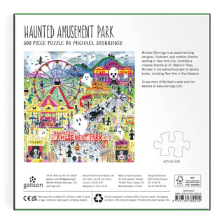 Michael Storrings Haunted Amusement Park 500-Piece Puzzle