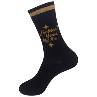 Golden Years My Ass | Funny Socks | Retirement | Funny Gift