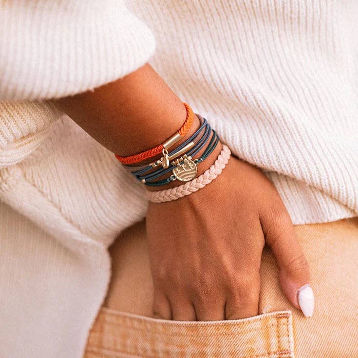 Discover Gold Pine Tree Charm Hair Tie Bracelets by K'lani
