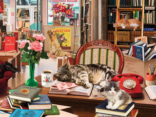 Cozy Bookshop 500-Piece Jigsaw Puzzle