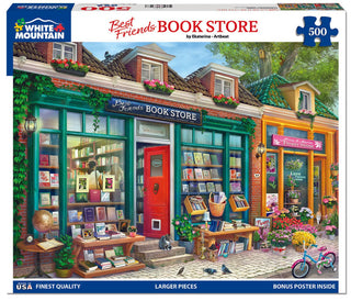 Best Friends Book Store 500-Piece Jigsaw Puzzle
