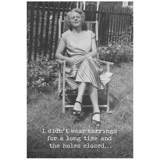 Wear Earrings - Just for Fun Greeting Card