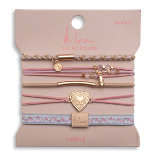 Relevé Pink Floral Ballet Hair Tie Bracelets