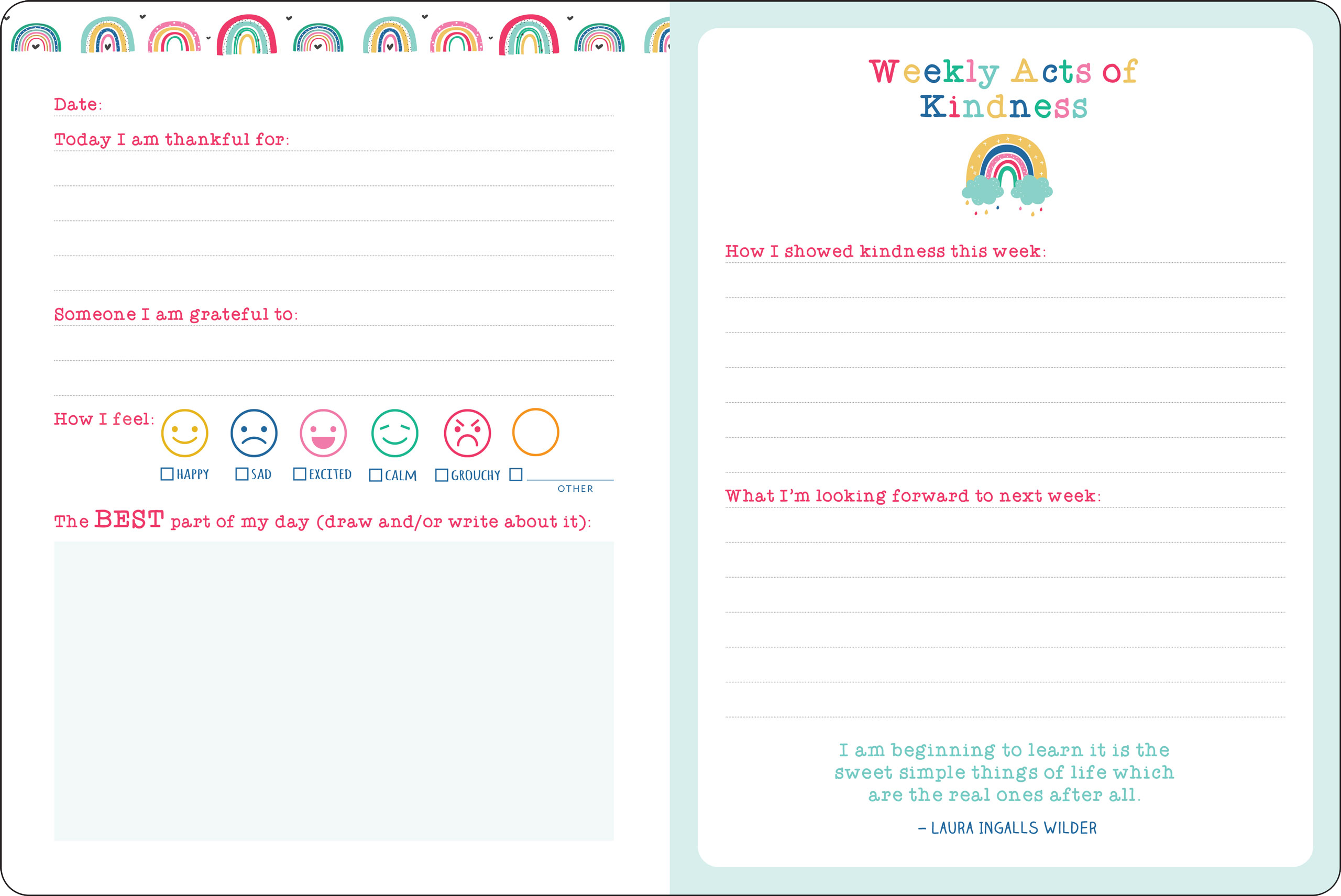 Kids’ Daily Gratitude Journal