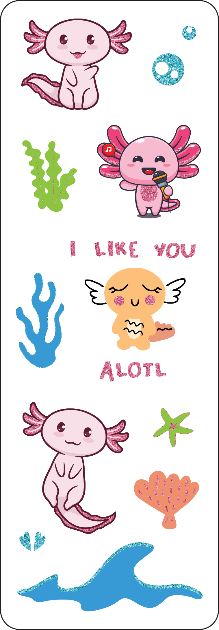 Axolotls Sticker Set