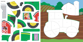 My First Color-By-Sticker Book - Cars, Trucks & Trains