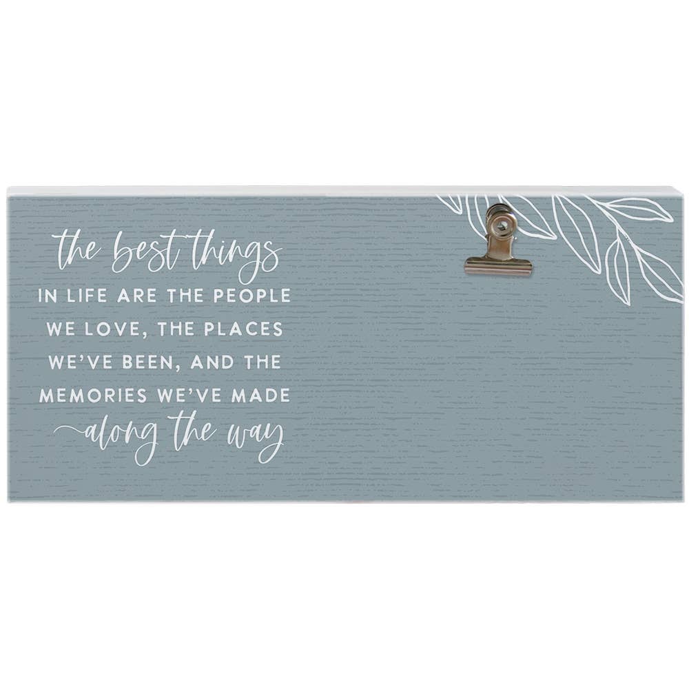 Best Things In Life Blue Picture Clip Frame