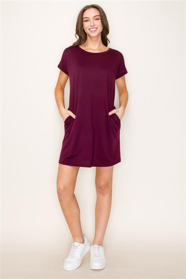 Short Sleeve Terry Dress