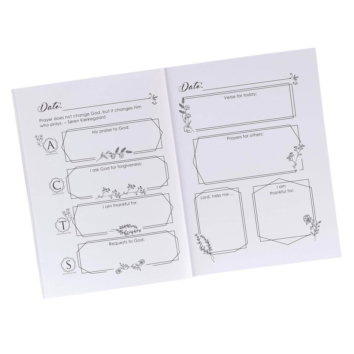 Journal Prompted Floral My Prayer Journal