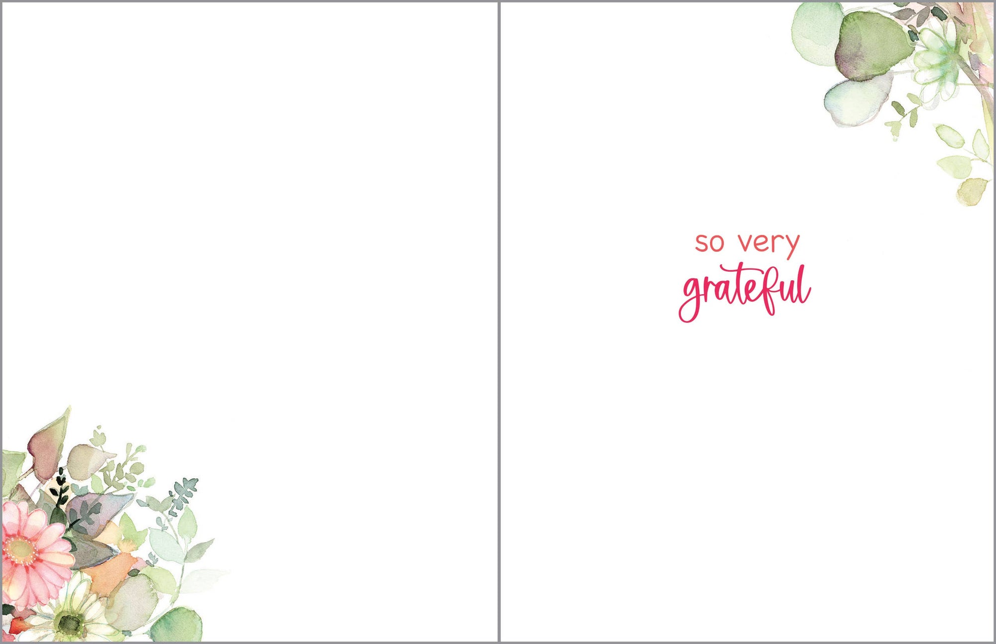 Thank You Card - Gerbera Daisies