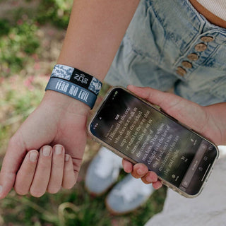 Fear No Evil Bible Verse Bracelet