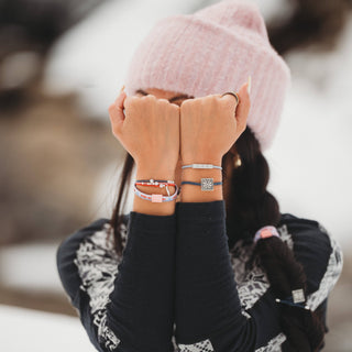K'Lani Après Blue, Red & Pink Hair Tie Bracelet Set