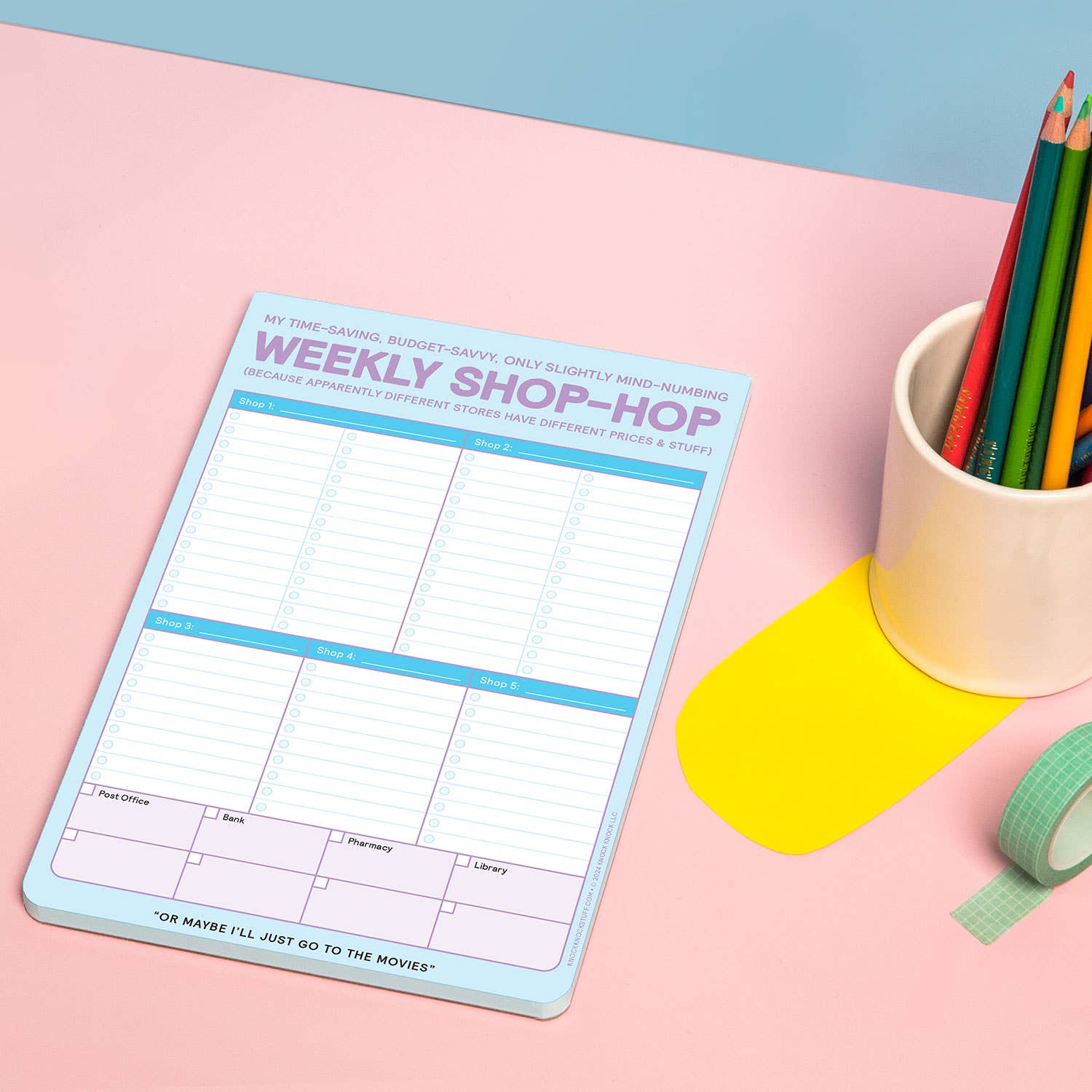 Weekly Shop-Hop Pad with Magnet