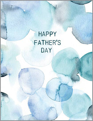 Father's Day Greeting Card - Watercolor Circles