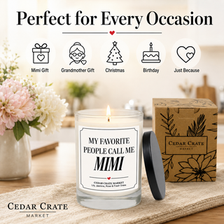 Mimi Candle, Lily & Wild Rose Floral Scent