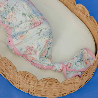 Genevieve Floral Newborn Knotted Gown
