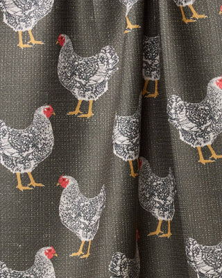 Hen House Tea Towel – Chicken Print Kitchen Towel by Geometry