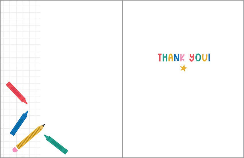 Thank You Greeting Card - Amazing Teacher