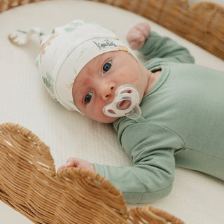 Grayson Woodland Top Knot Baby Hat