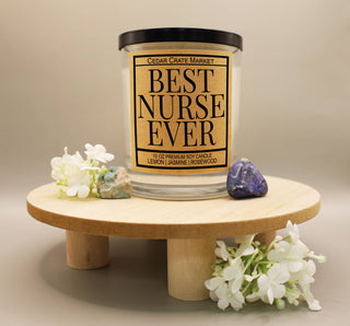 Best Nurse Ever Luxury Soy Candle | Nurse Gift