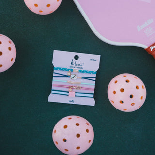 K’lani Rally Pickleball Hair Tie Bracelet Set