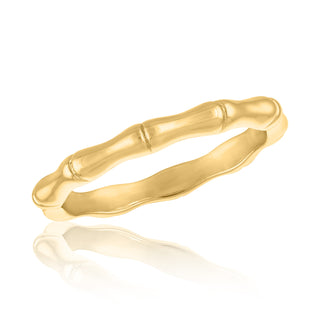 Gold Bamboo Band Ring