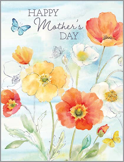 Mother's Day Greeting Card - Poppy Field