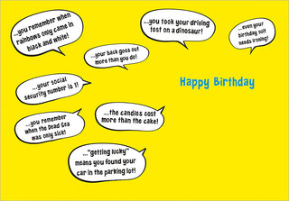 Birthday Greeting Card Stage Chicken