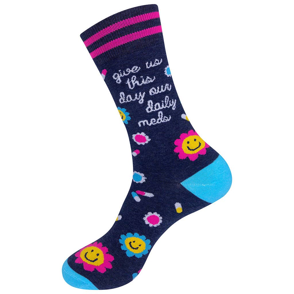 Give Us This Day Our Daily Meds Socks