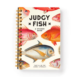 Judgy Fish Sticker Book | Funny Adult Sticker Book